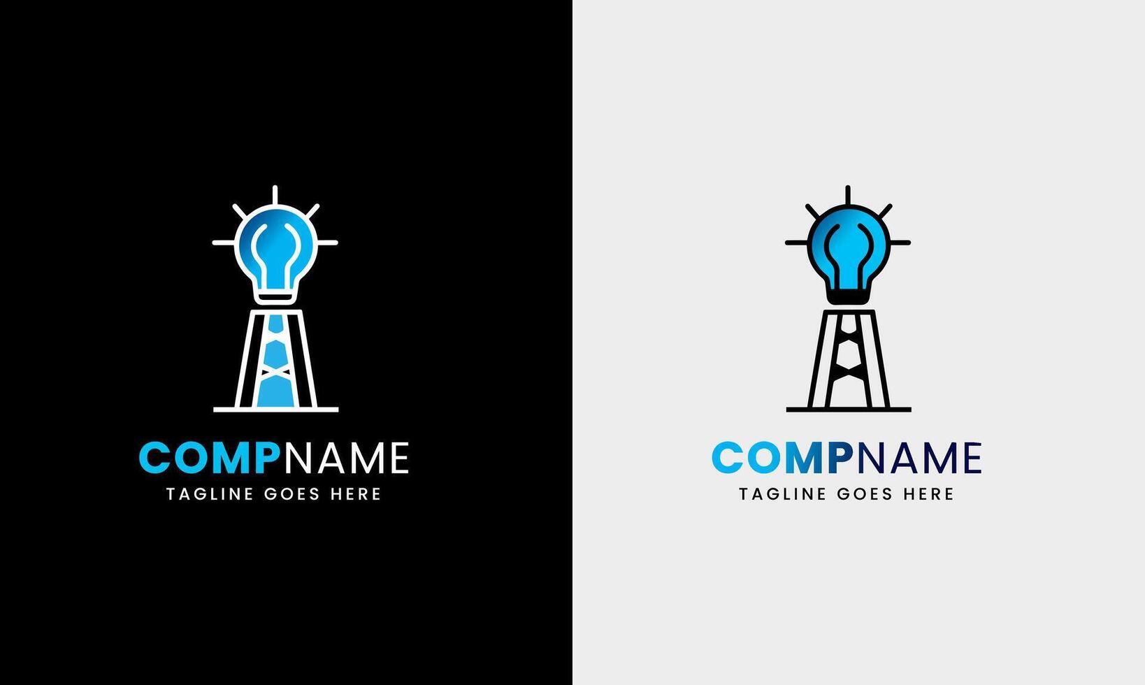 Light tower, light power house, building ocean sea natural hill icon sample design template vector