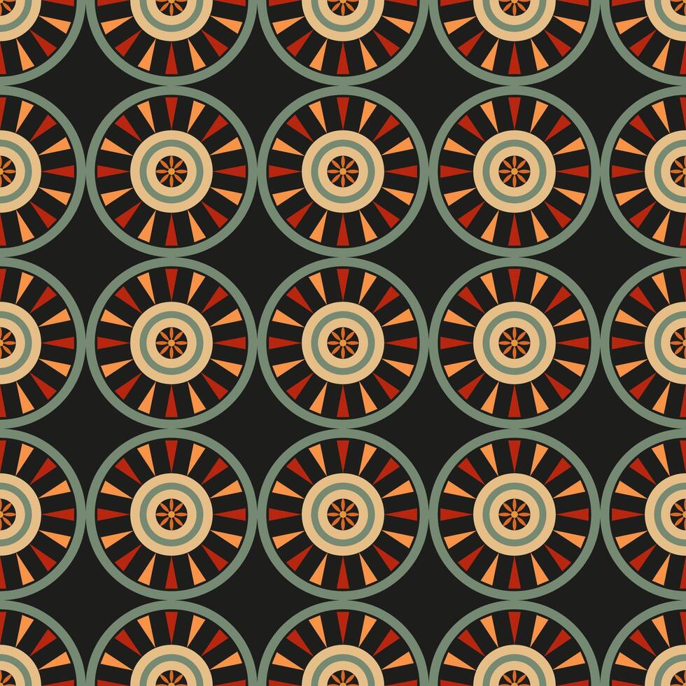 A pattern of circles in various colors and sizes vector