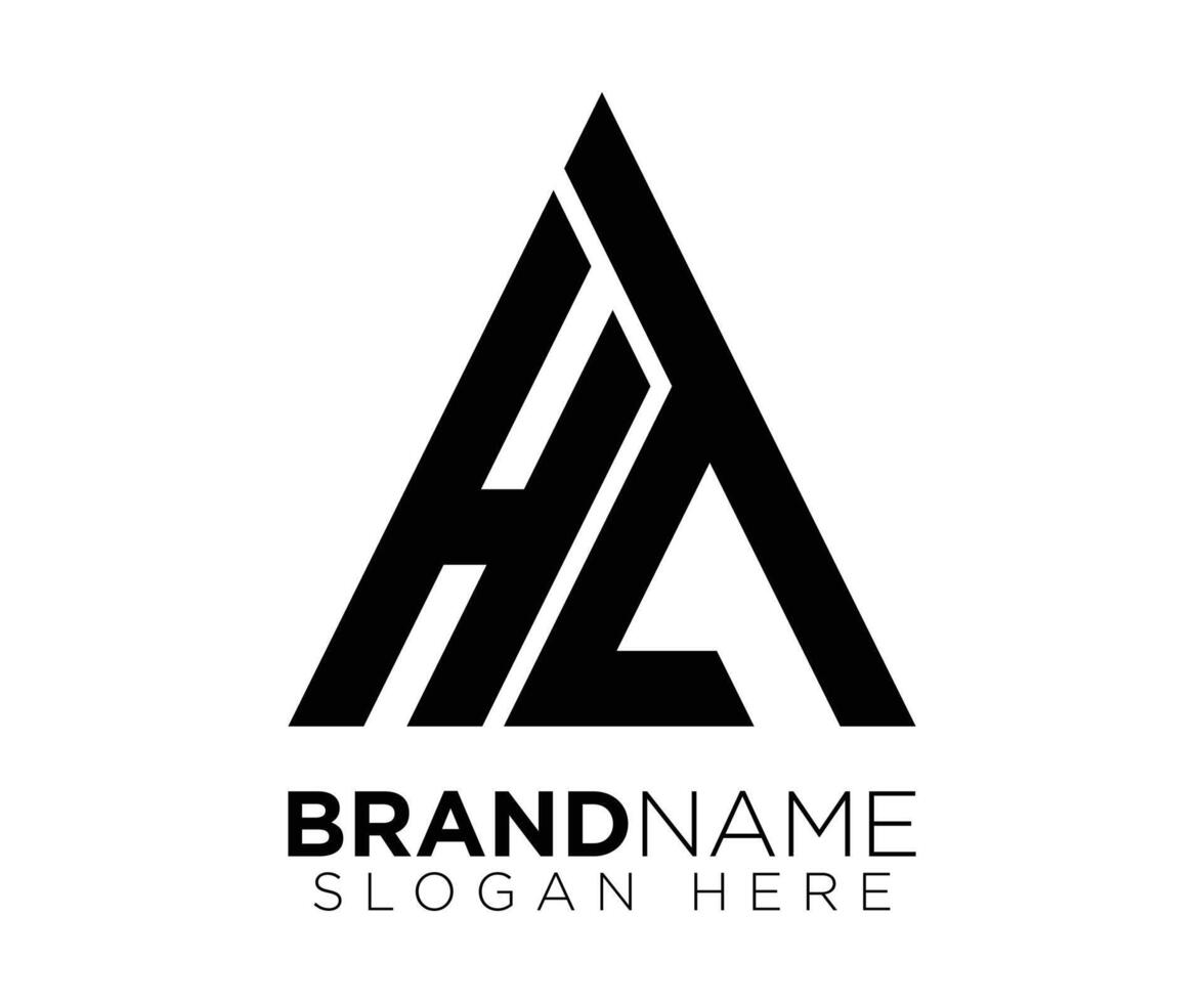 H T logo design template vector