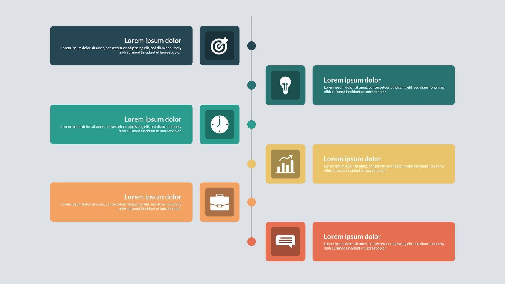 6 Step Infographic - 004 vector