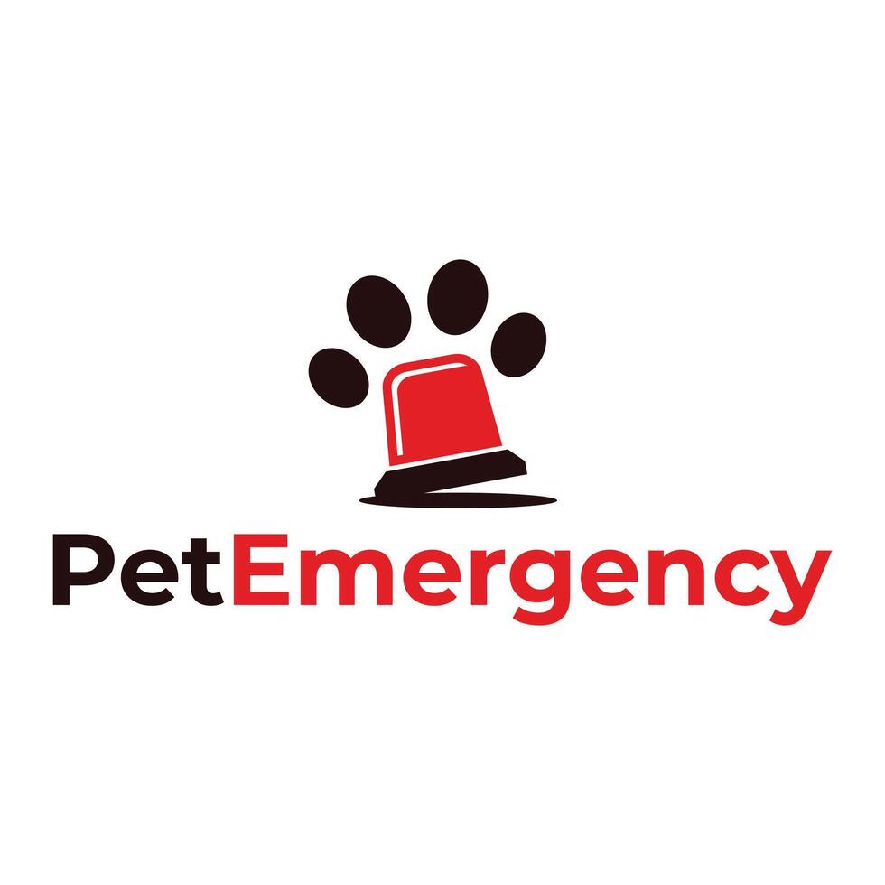 mascota emergencia plano moderno logo vector