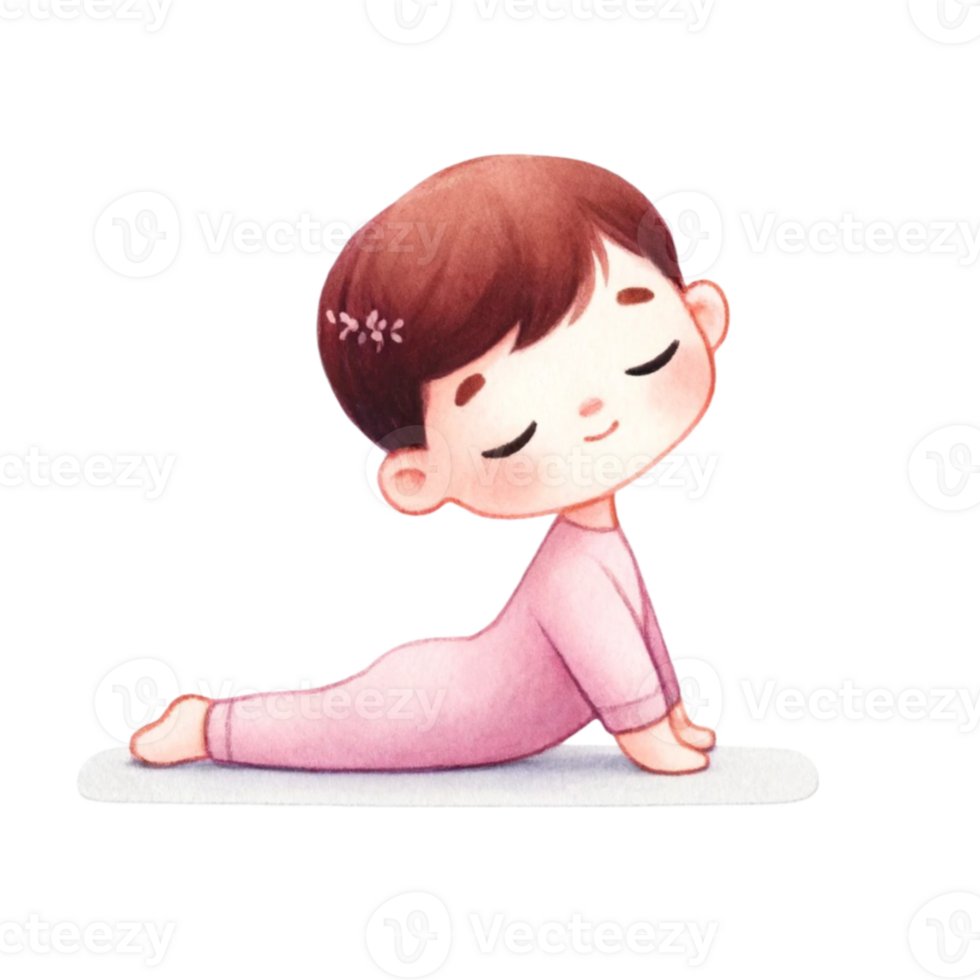 Delight in the Calm And Cute Baby in Yoga Clipart Baby Shower Invitations, Or Yoga Studio Flyers, This Digital Download Includes A Set Of Hand-Drawn png