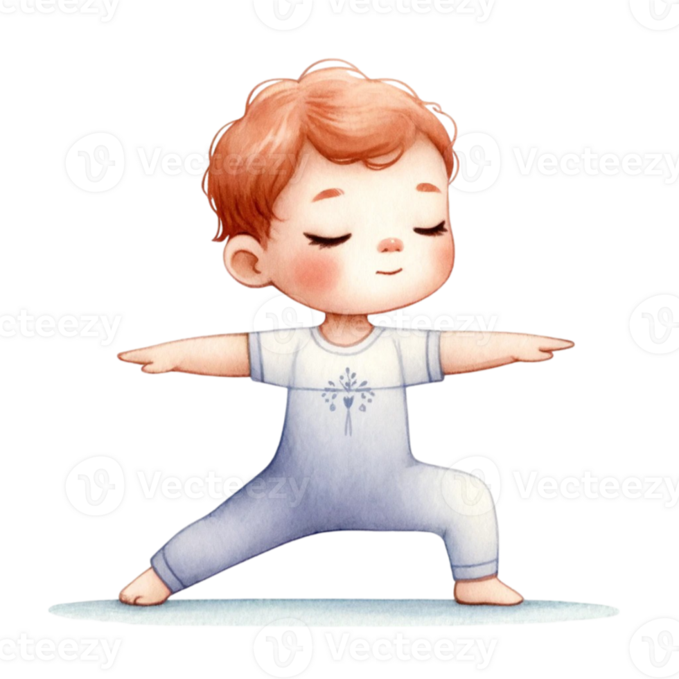 Delight in the Calm And Cute Baby in Yoga Clipart Baby Shower Invitations, Or Yoga Studio Flyers, This Digital Download Includes A Set Of Hand-Drawn png