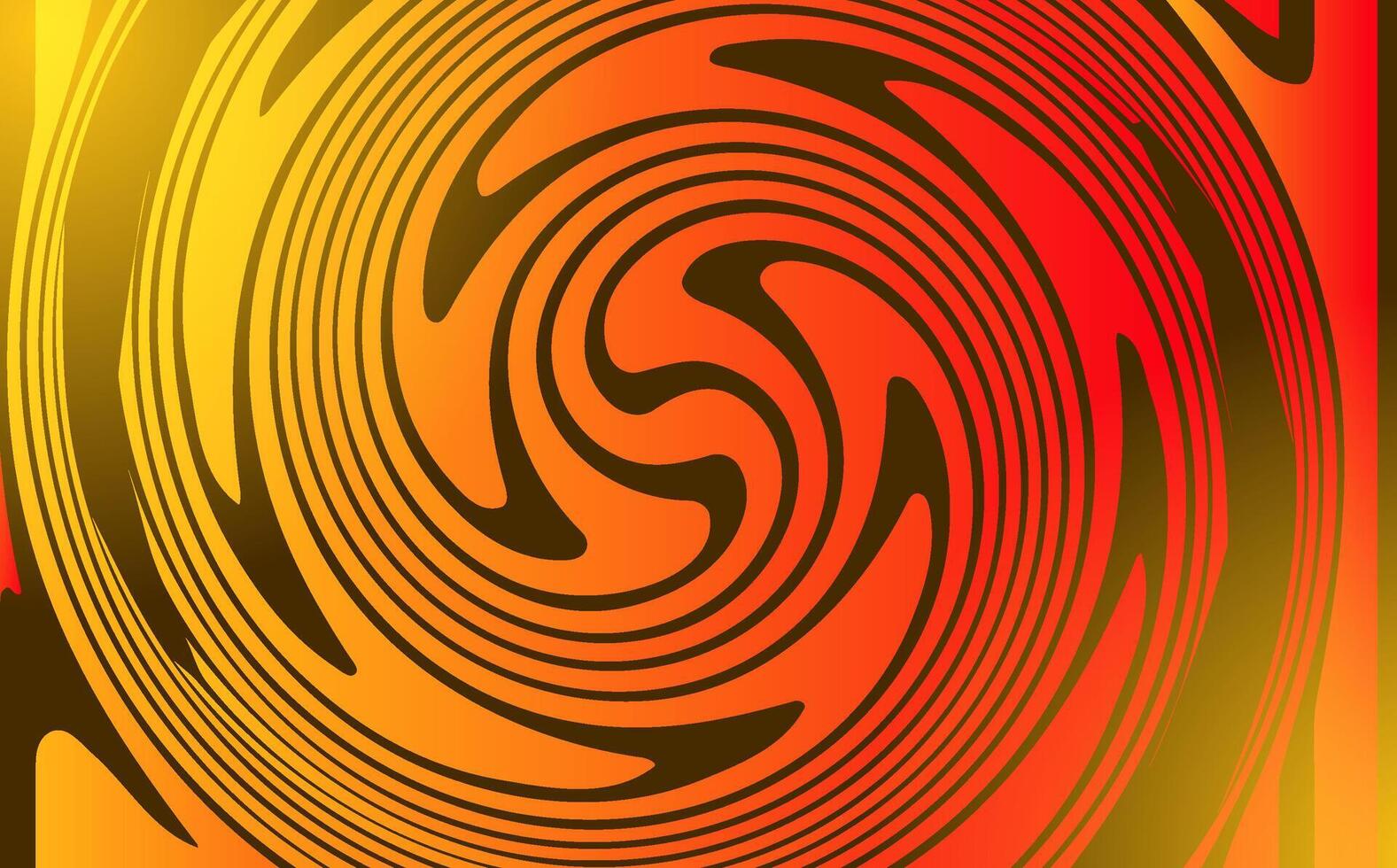 orange swirl circle abstract background design vector