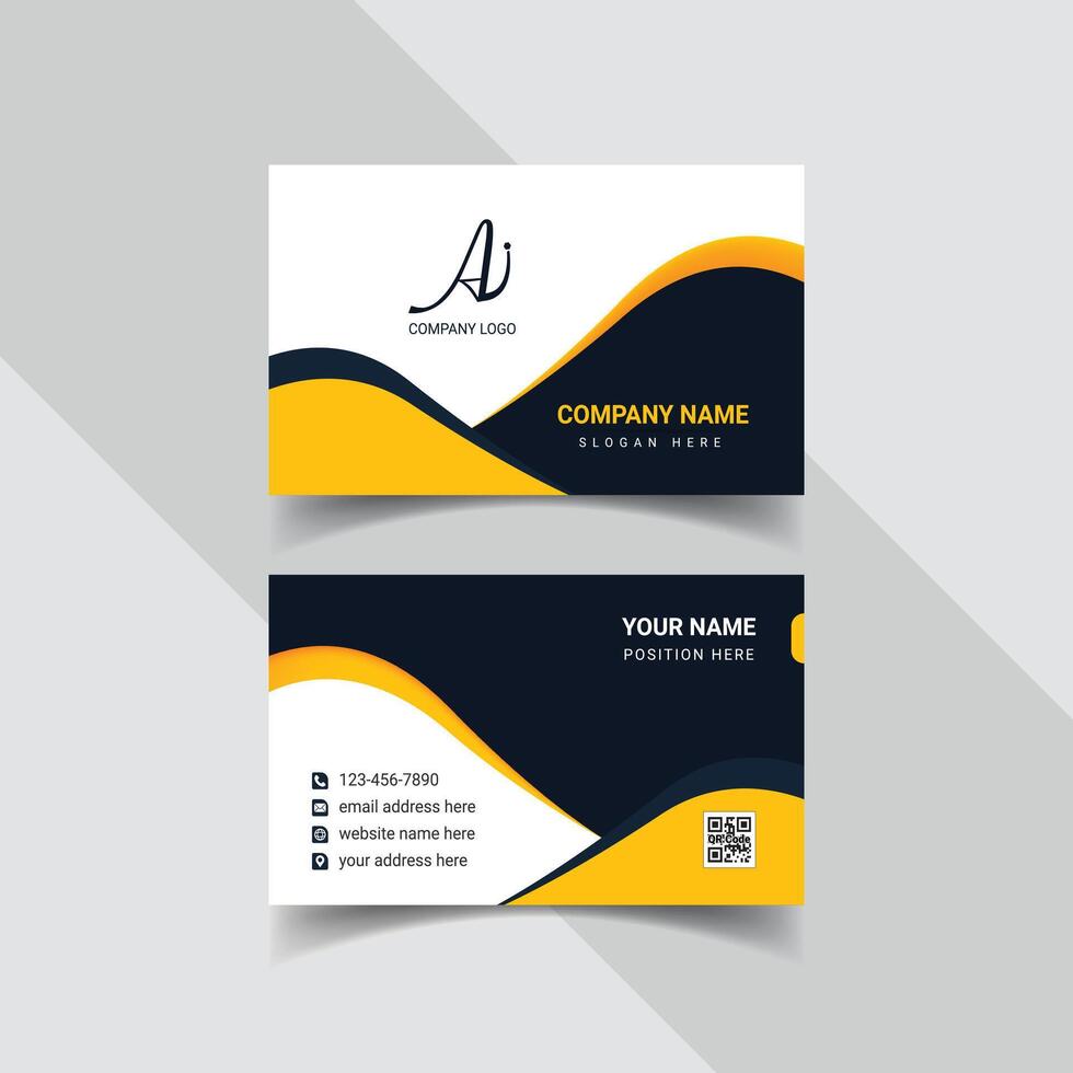business card template, business card, elegant Professional modern simple unique creative business card design vector