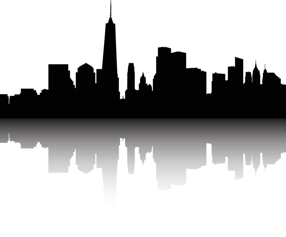 city skyline silhouette, town silhouette, layers, named, organized, city background vector