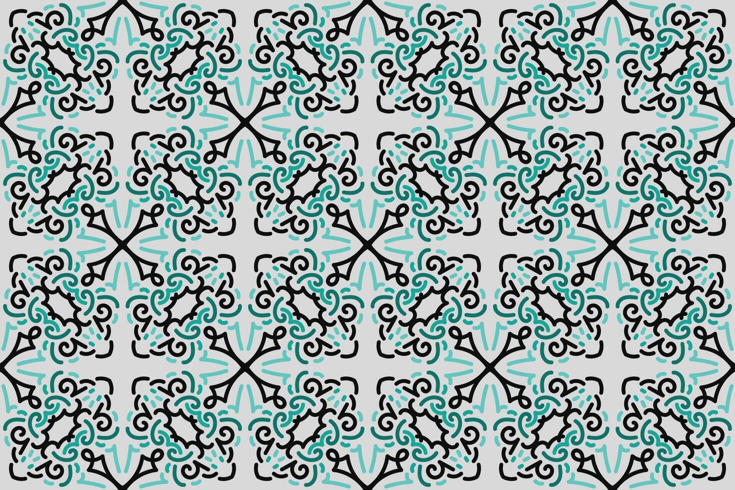a seamless pattern with a decorative ornament in brown and beige. vector