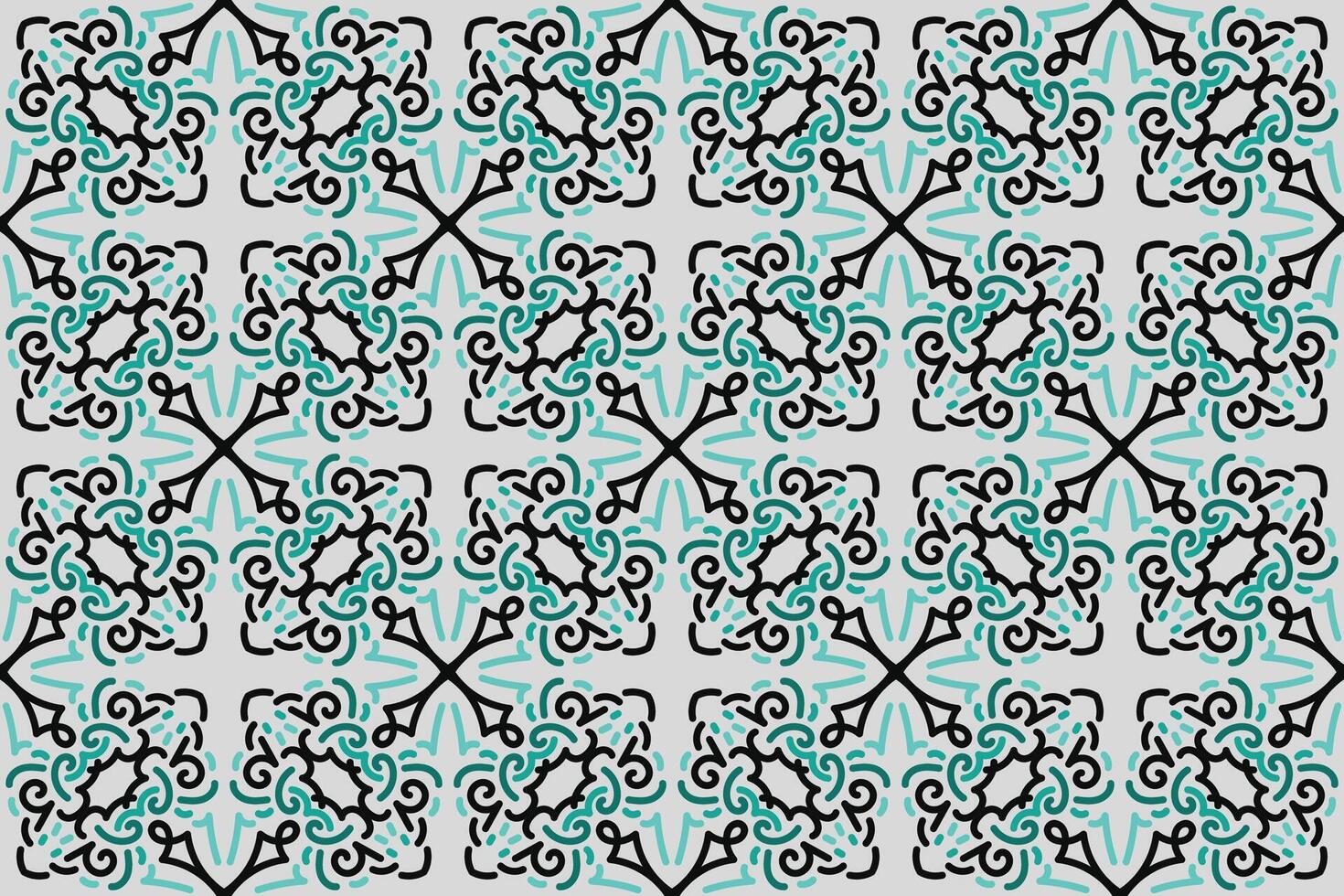 a seamless pattern with a decorative ornament in brown and beige. vector