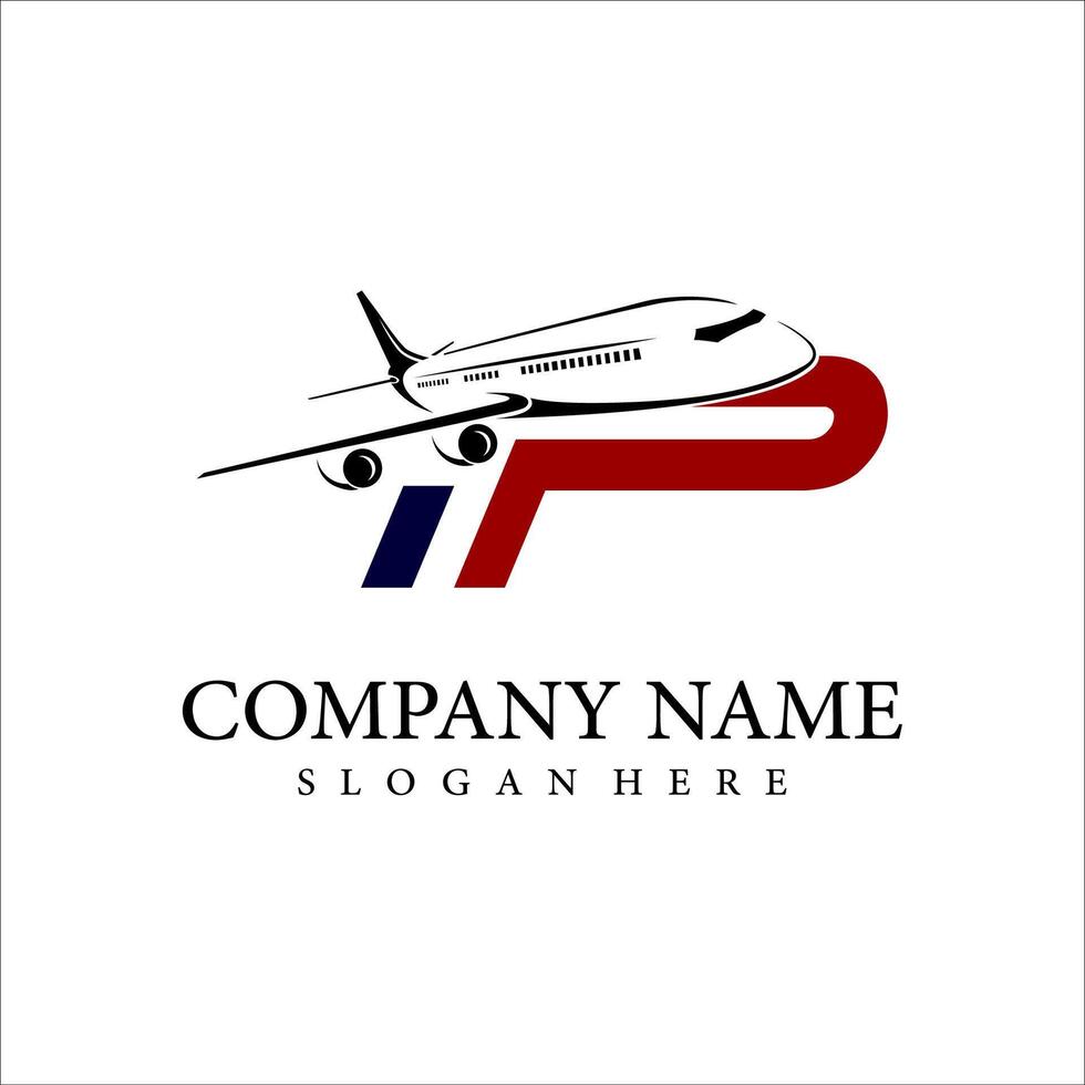 aircraft logo design illustration vector