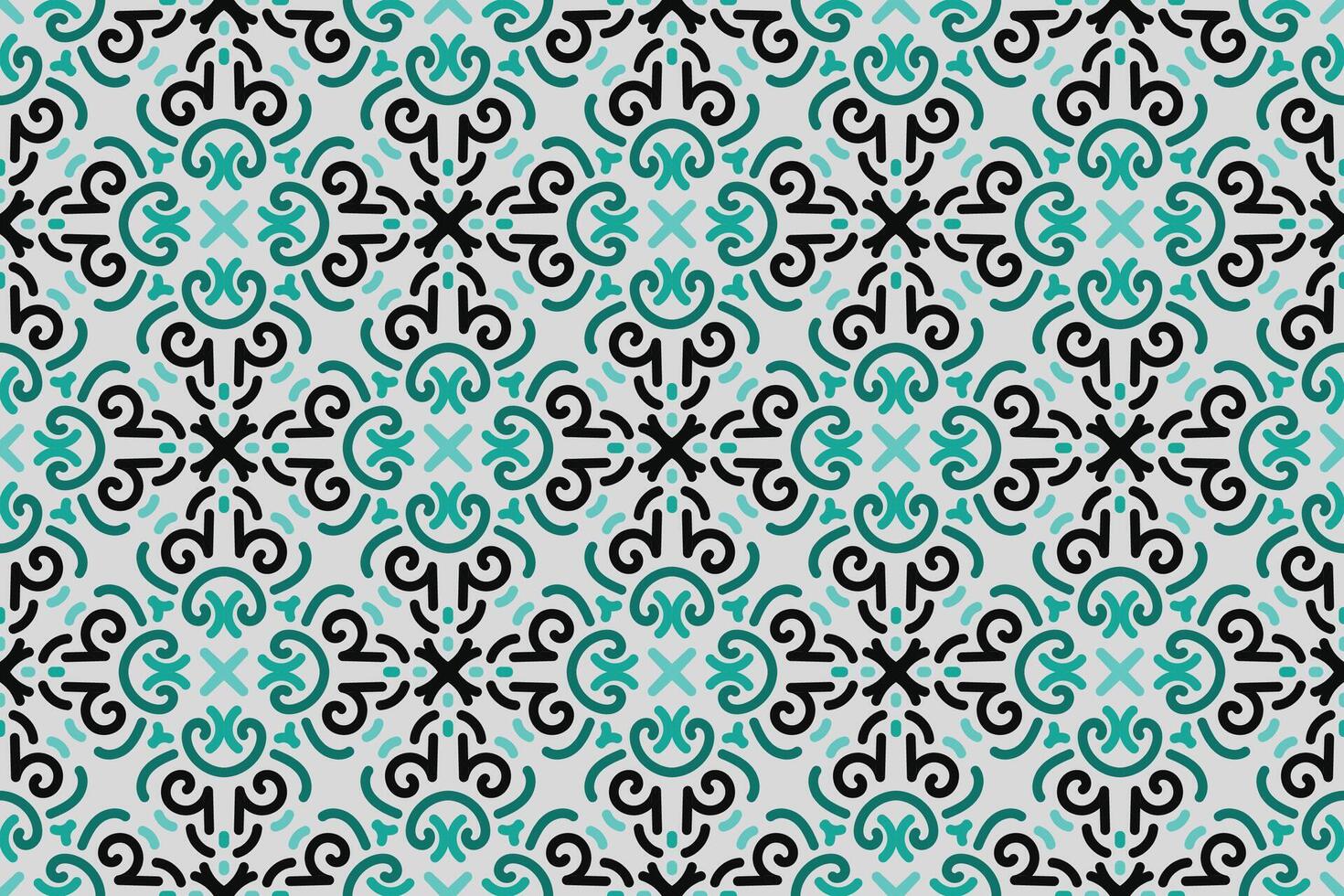 a seamless pattern with a decorative ornament in brown and beige. vector