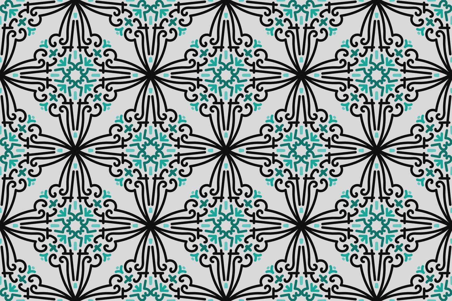 a seamless pattern with a decorative ornament in brown and beige. vector