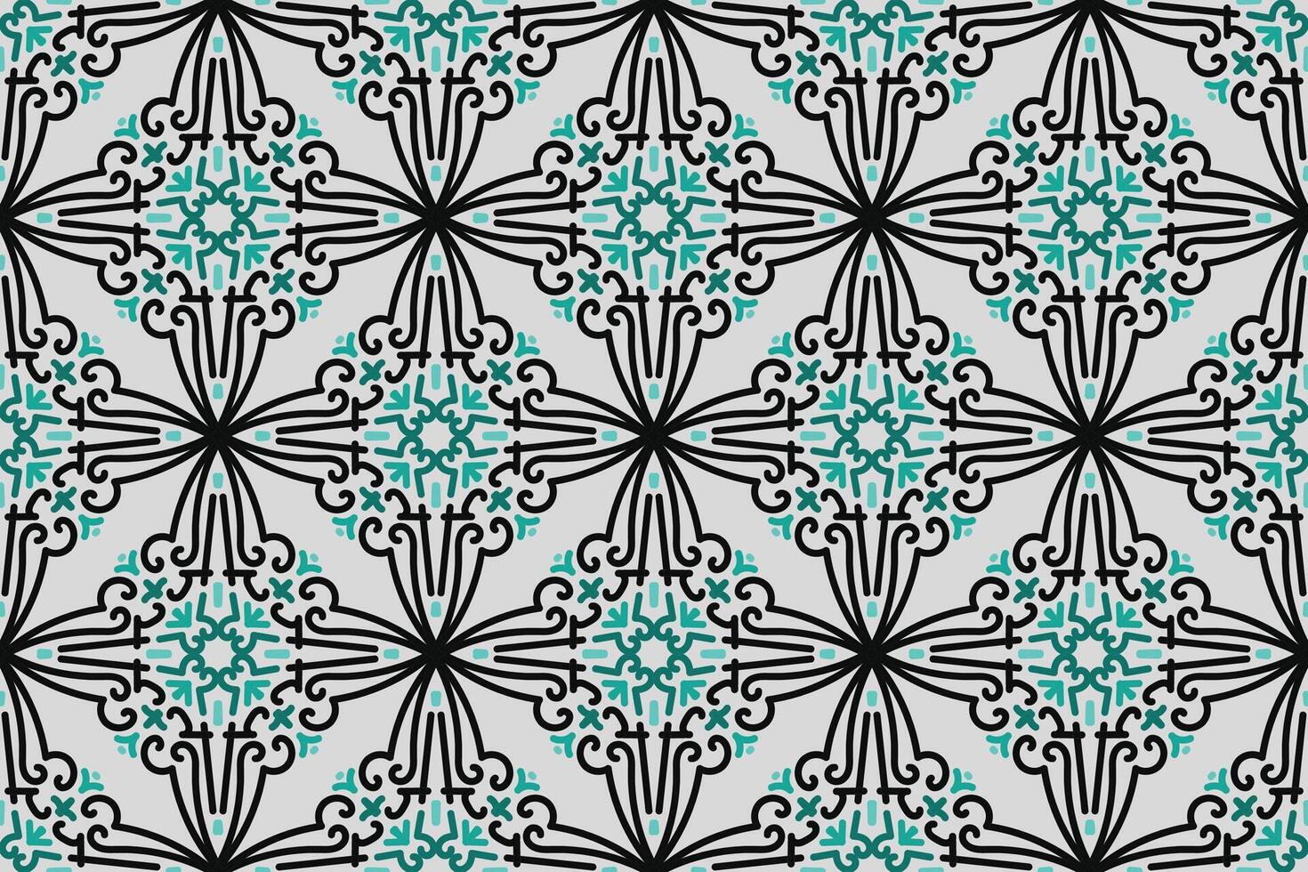 un sin costura modelo con un decorativo ornamento en marrón y beige. vector