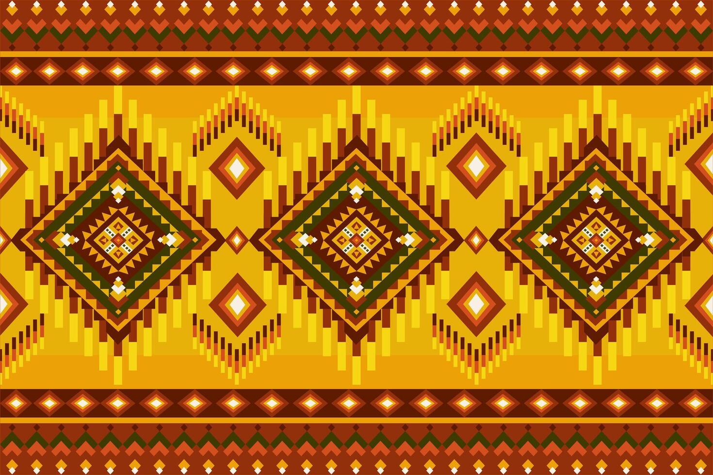 Pixel pattern ethnic oriental traditional fabric pattern textile African Indonesian vector