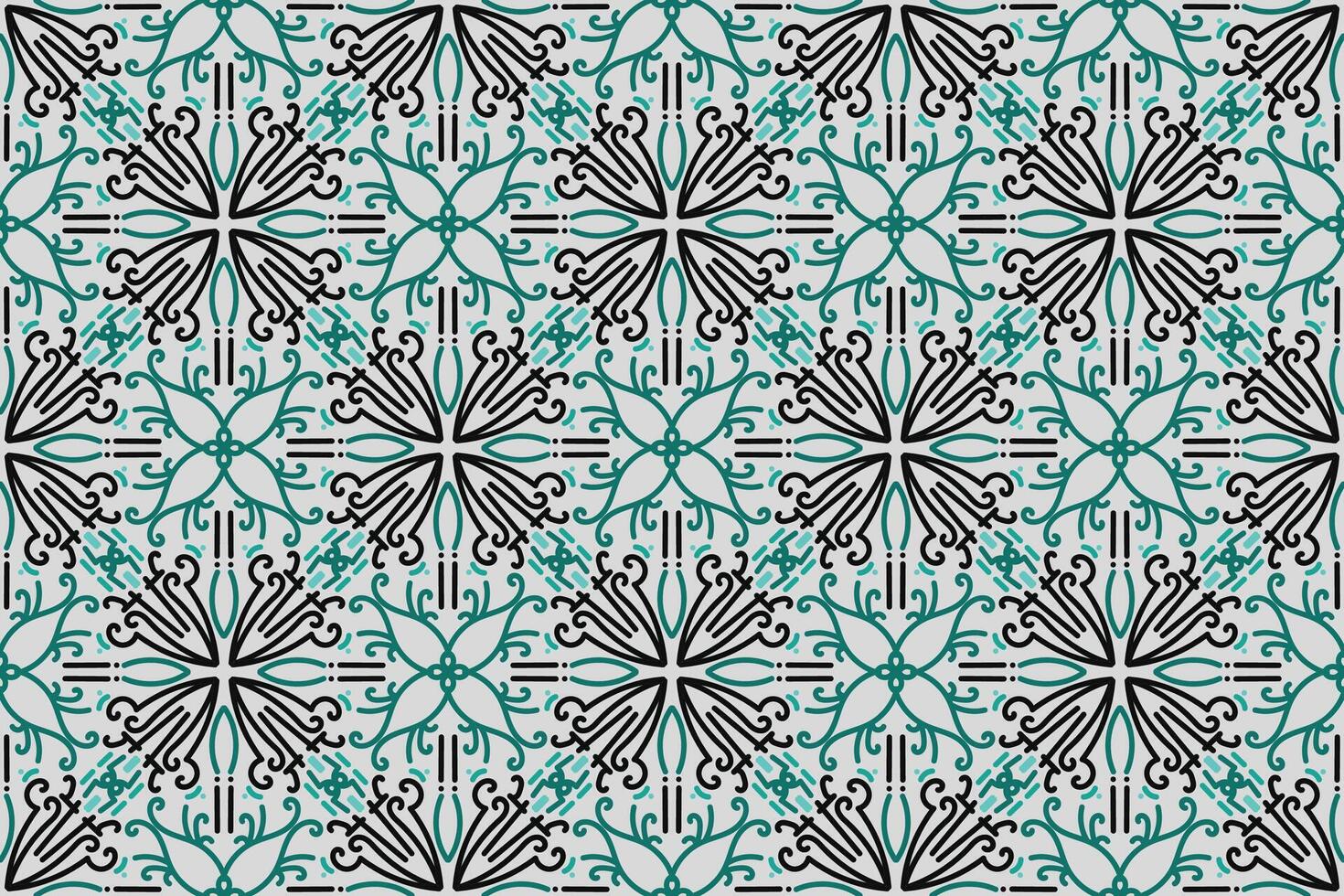 a seamless pattern with a decorative ornament in brown and beige. vector
