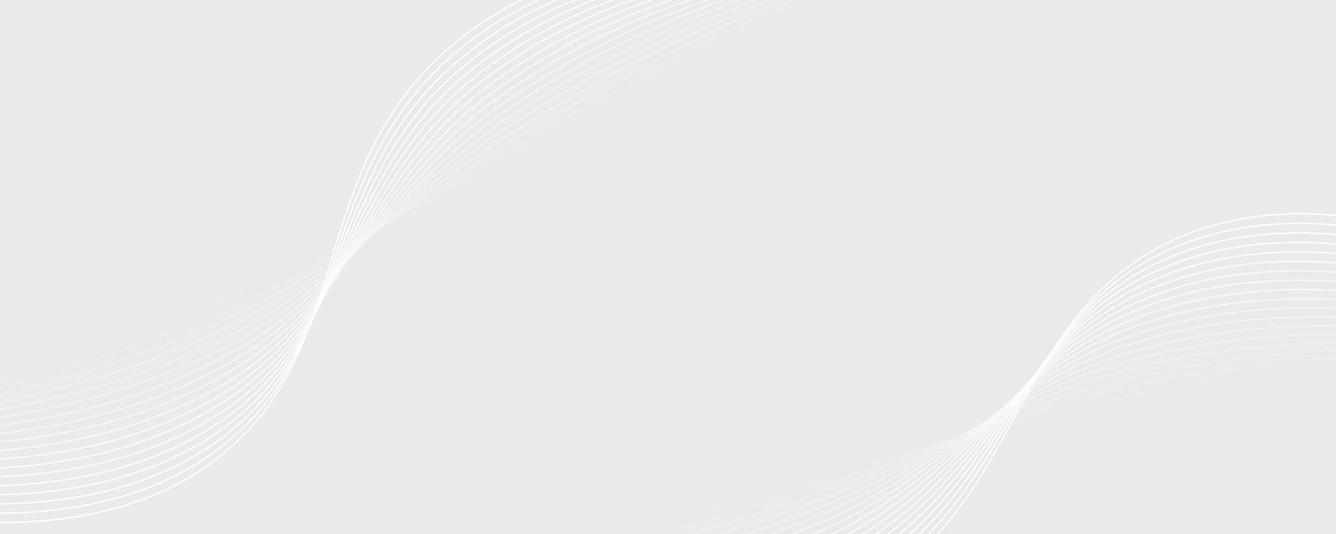 Modern abstract background with wavy lines, Abstract white digital blend wave lines and technology background vector