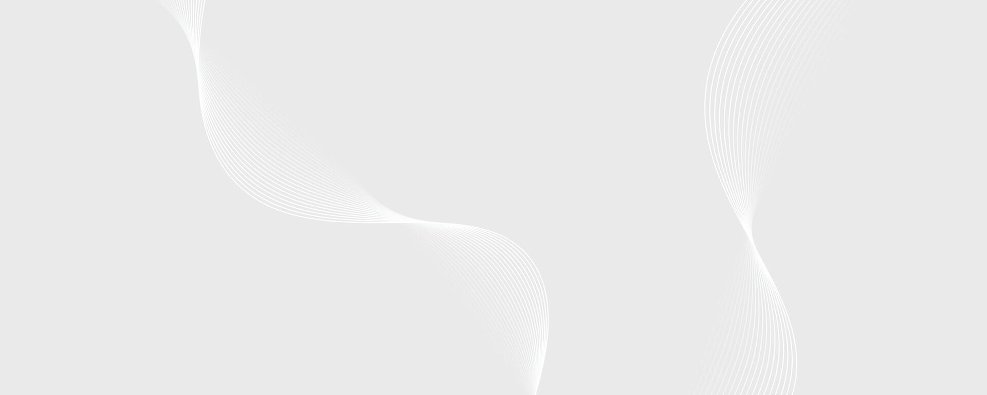 Modern abstract background with wavy lines, Abstract white digital blend wave lines and technology background vector