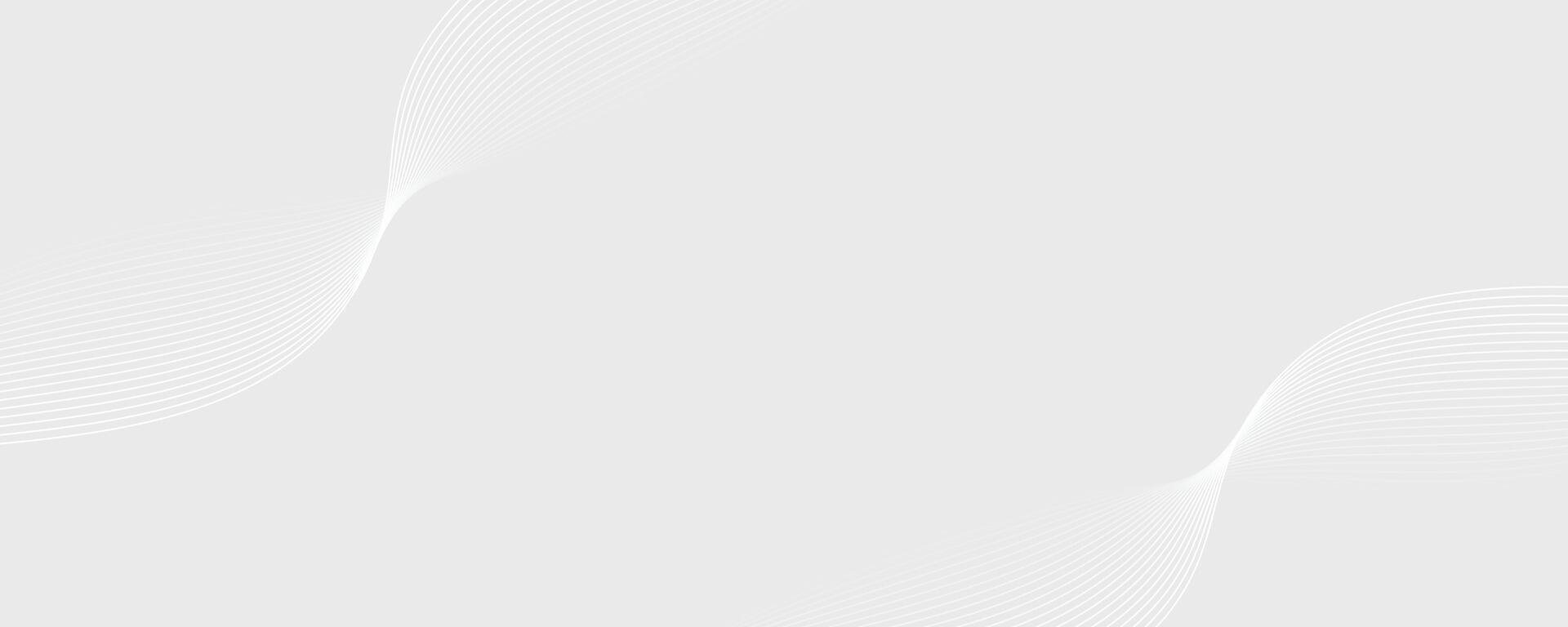 Modern abstract background with wavy lines, Abstract white digital blend wave lines and technology background vector