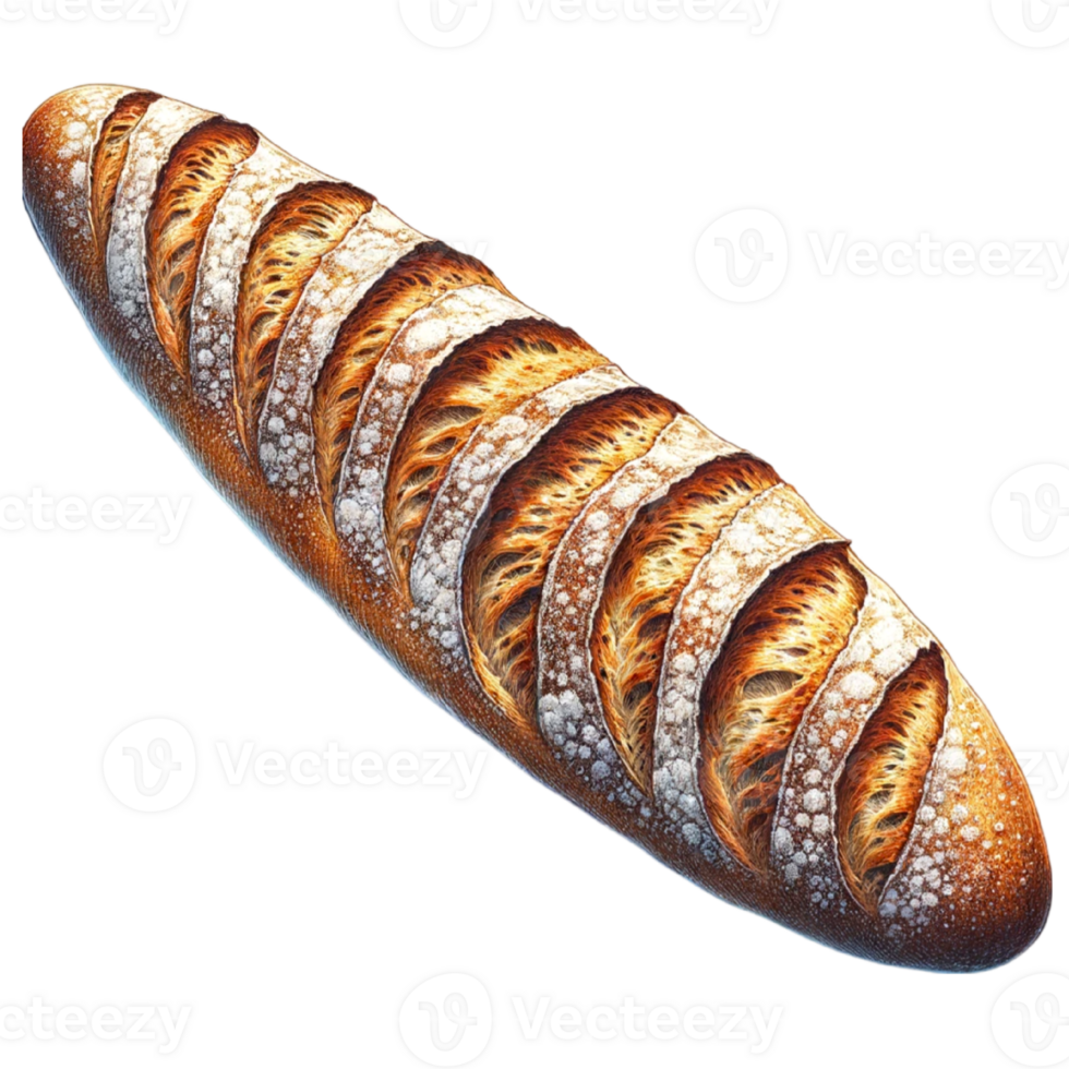Bread Clipart collection Perfect for food bloggers, bakers, and graphic designers, this deliciously crafted set brings the warm, comforting essence of freshly baked bread right png