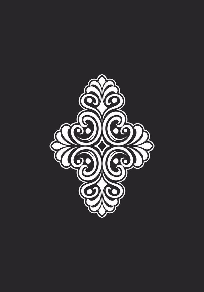 Mandala Pattern Stencil doodles sketch vector