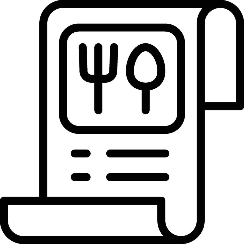 Food bill Icon. bill icon vector