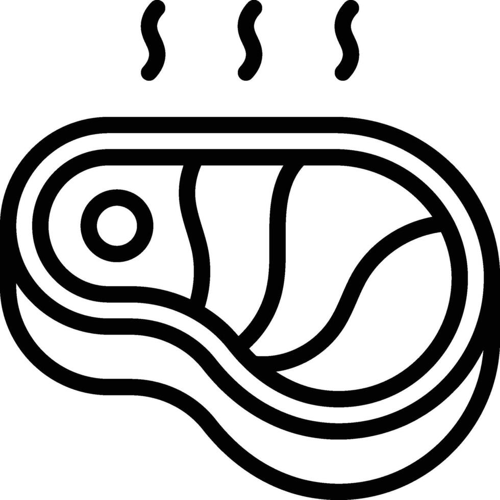 Beef Icon. Beef Meat Steak Icon vector