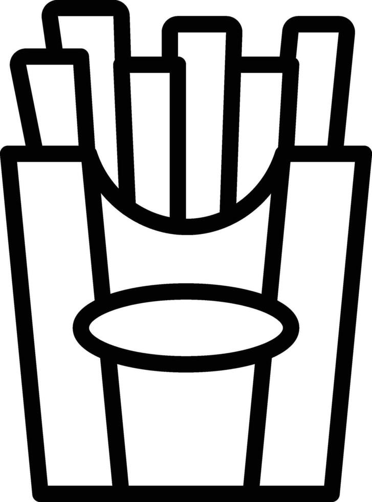 French fries icon. Fast Food French Fries Icon vector