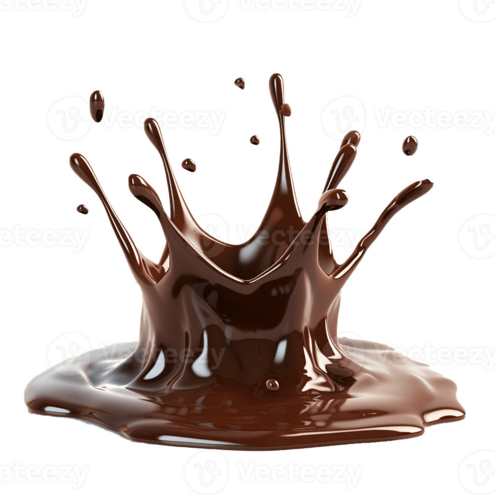 Chocolate Splash Isolated On Transparent Background, Chocolate Splash , . png