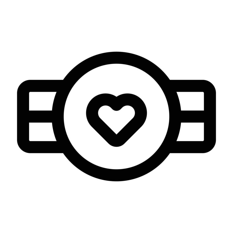 Simple Love Belt icon. The icon can be used for websites, print templates, presentation templates, illustrations, etc vector