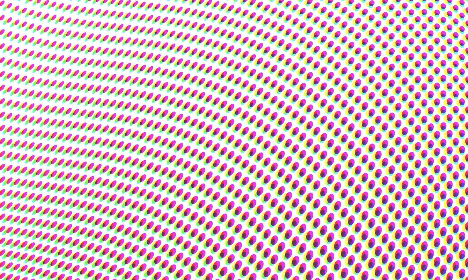 Abstract Color Halftone Dots Pattern Retro Pop Art Comic Print Close Up Wallpaper Overlay Texture on White Background vector
