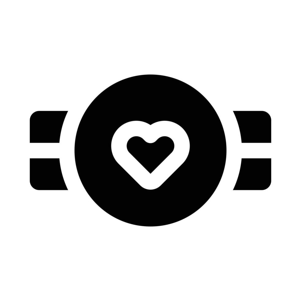 Simple Love Belt solid icon. The icon can be used for websites, print templates, presentation templates, illustrations, etc vector