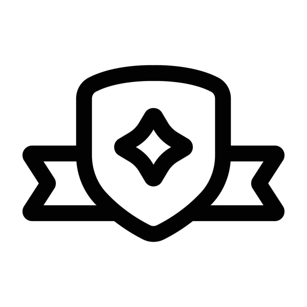 Simple Shield Badge icon. The icon can be used for websites, print templates, presentation templates, illustrations, etc vector