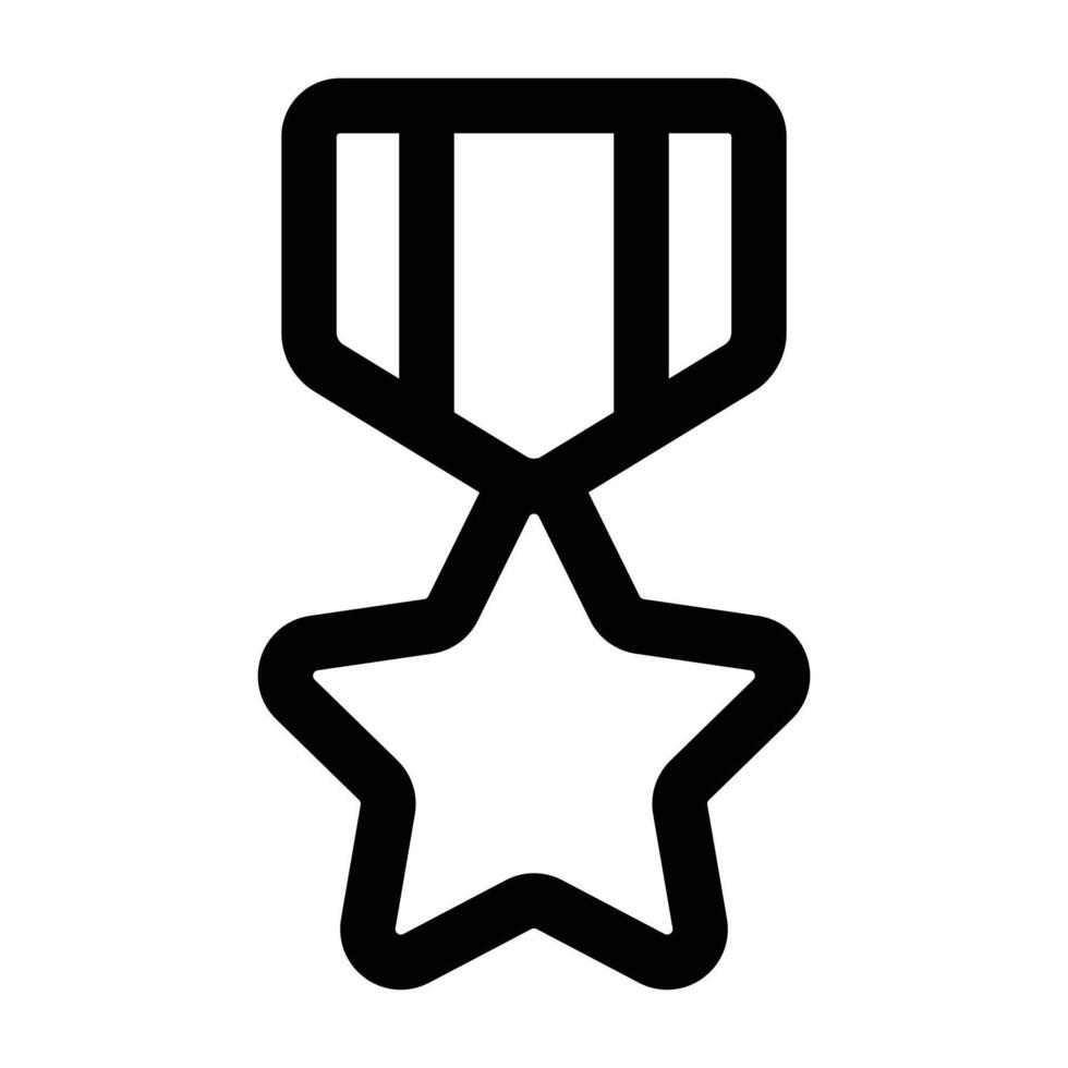 Simple Star Medal icon. The icon can be used for websites, print templates, presentation templates, illustrations, etc vector
