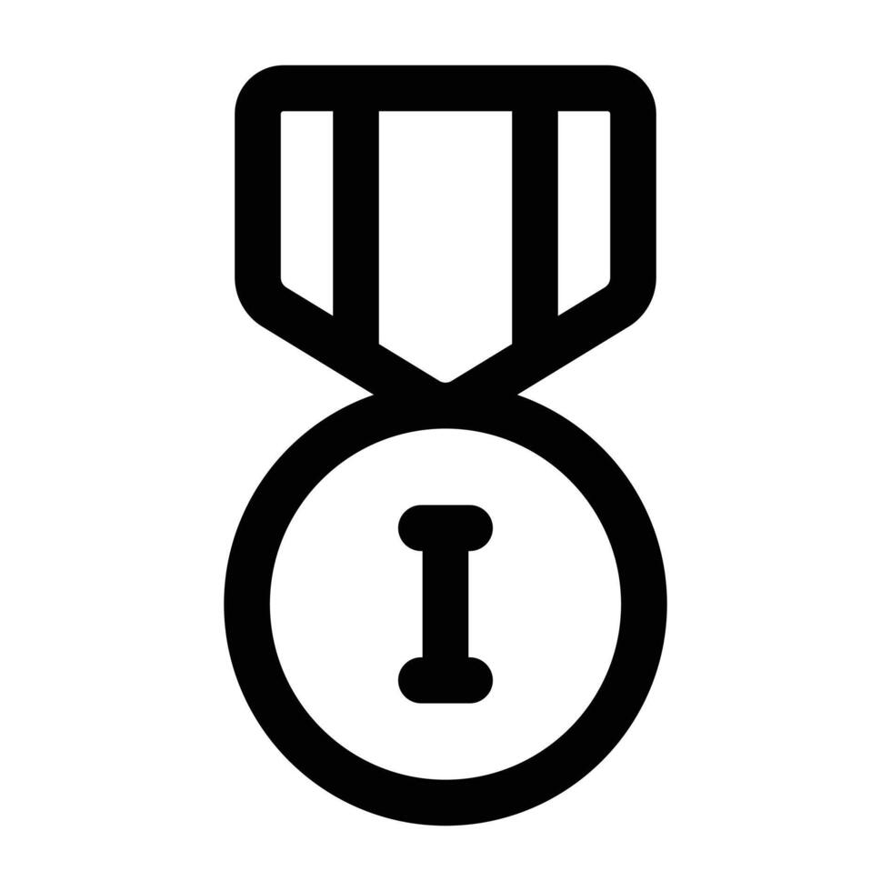 Simple Gold Medal icon. The icon can be used for websites, print templates, presentation templates, illustrations, etc vector
