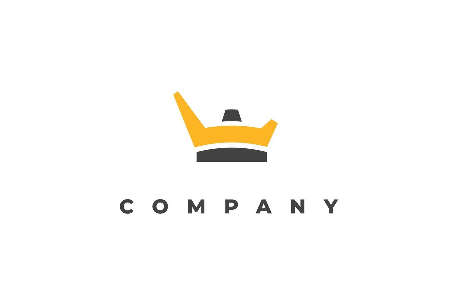 letter l crown modern logo vector