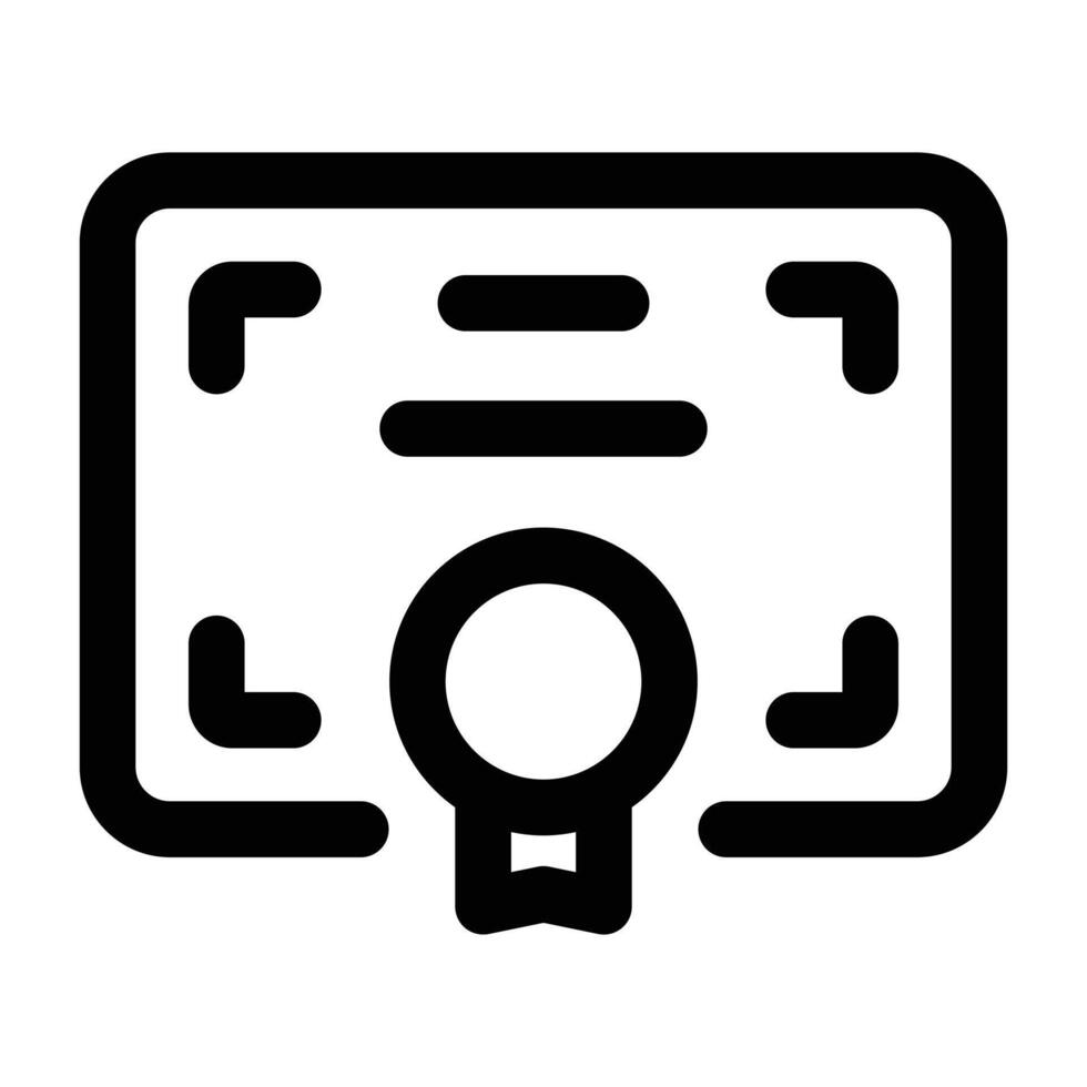 Simple Diploma icon. The icon can be used for websites, print templates, presentation templates, illustrations, etc vector