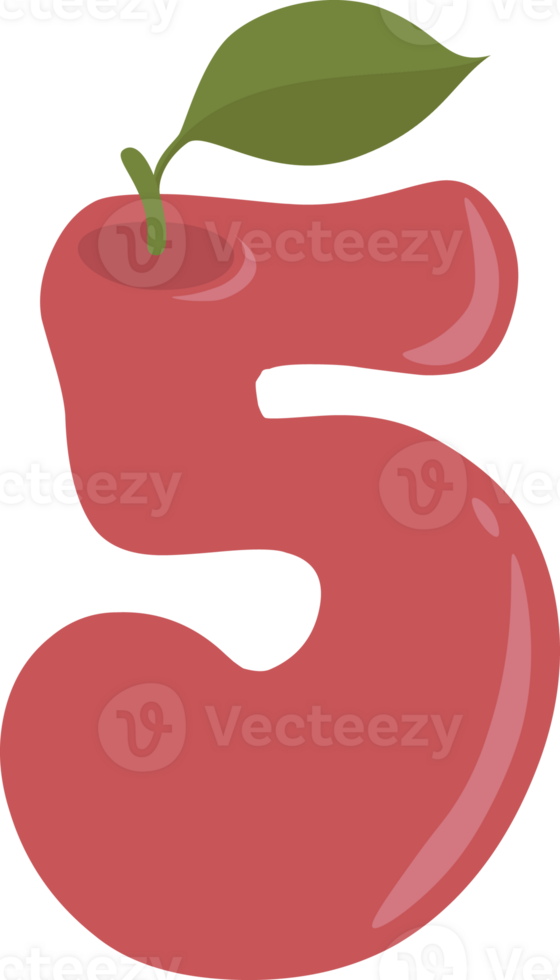 Apple Alphabet - No.5 png