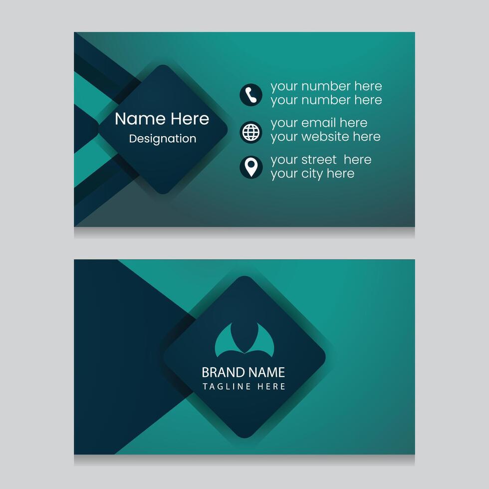 Business Card Template Design vector
