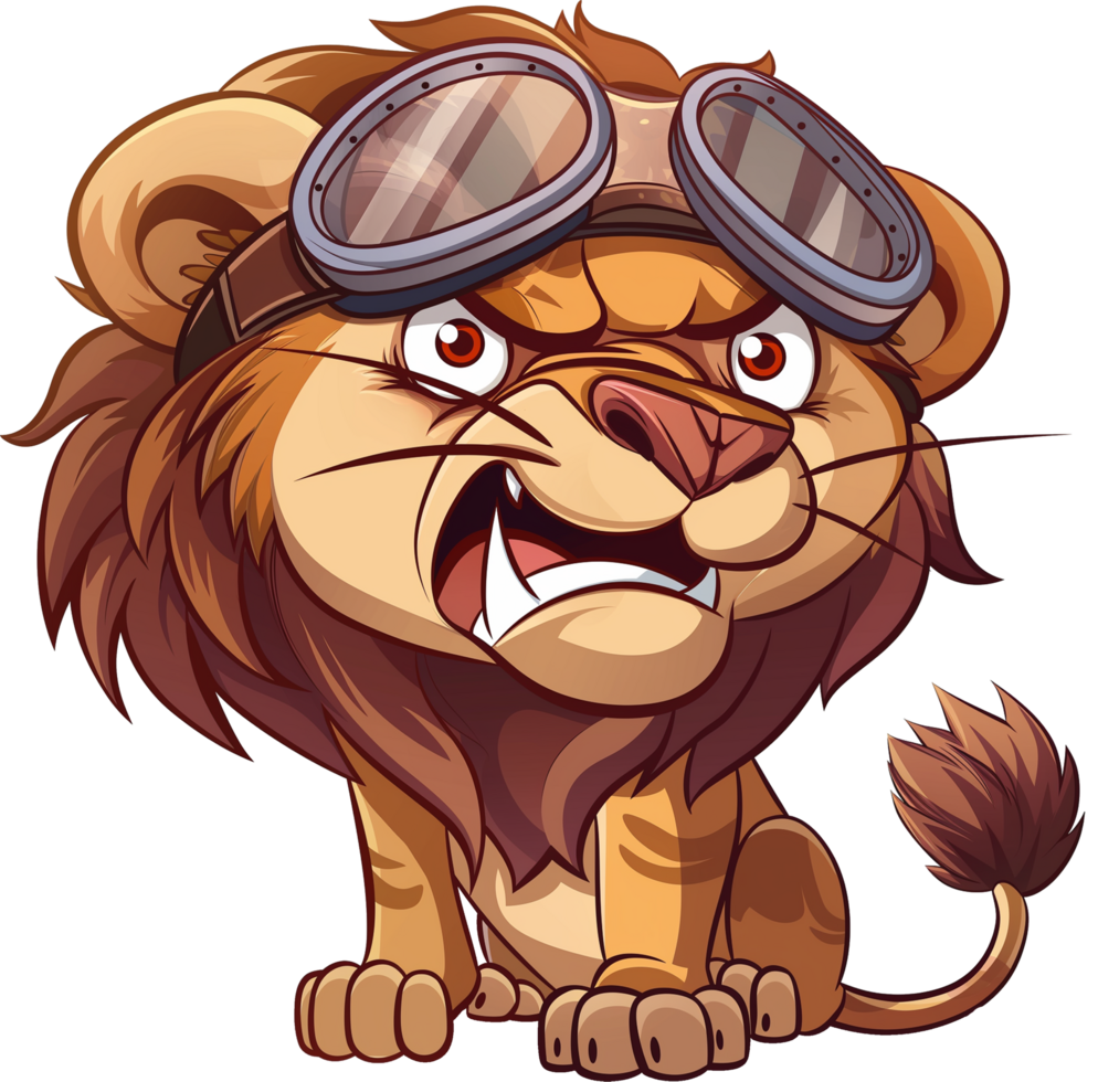 Lion - une Lion dans pilote isolé png