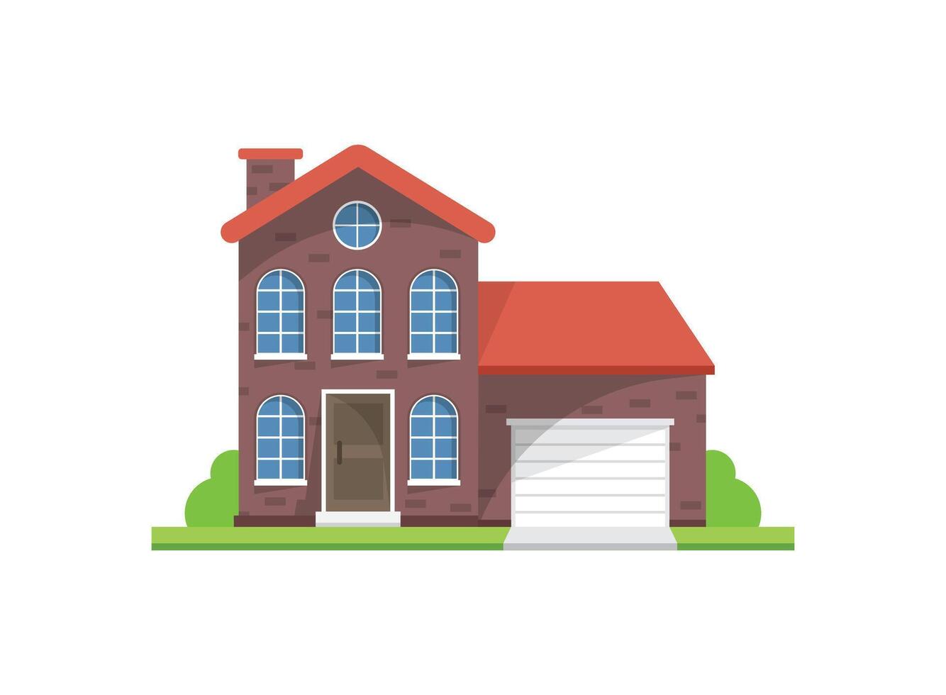 House icon in flat style. Home illustration on isolated background. Apartment building sign business concept. vector