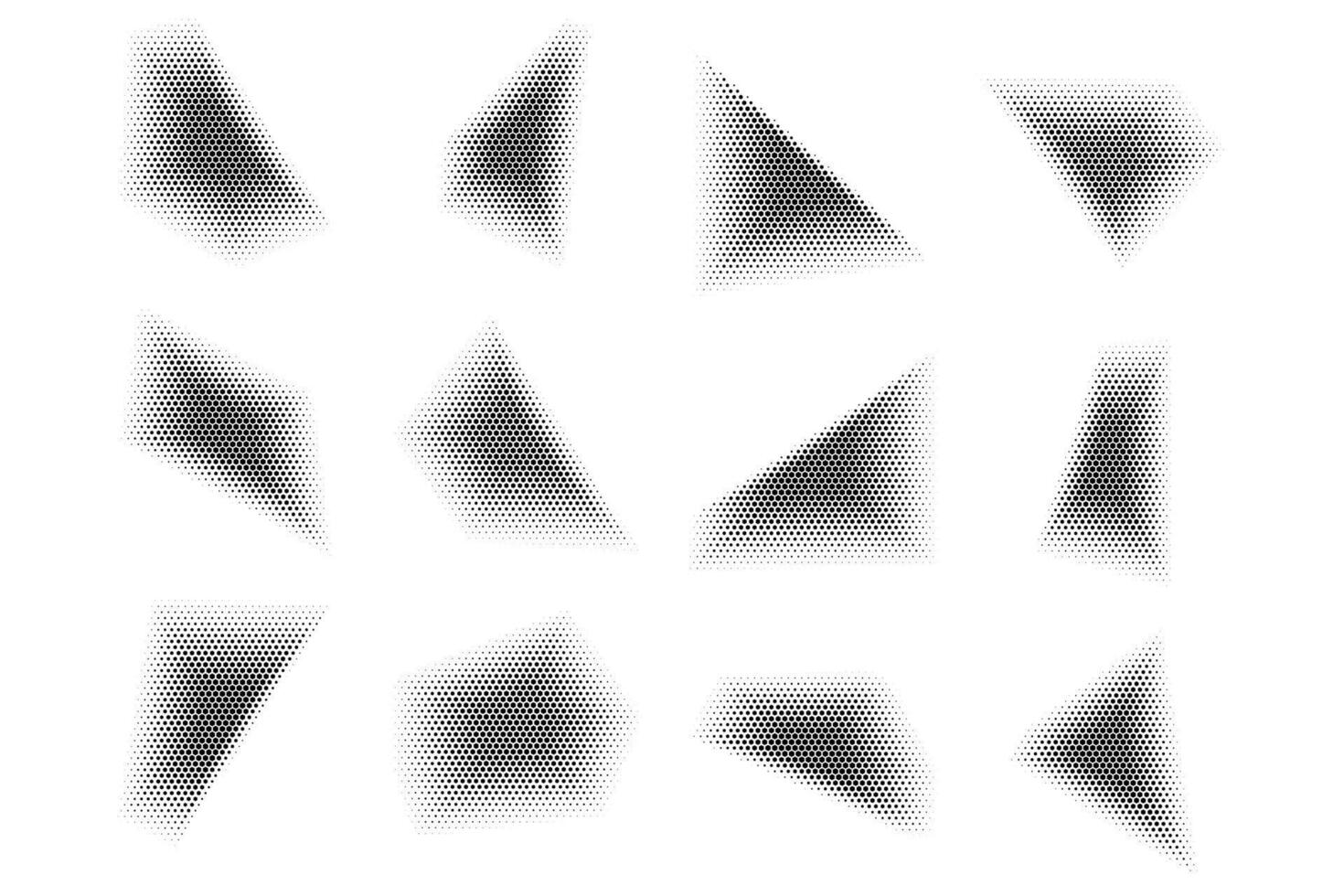 Halftone Hexagon Pattern, Reprographic Technique for Simulating Background Set Minimal Style Dynamic Wallpaper vector