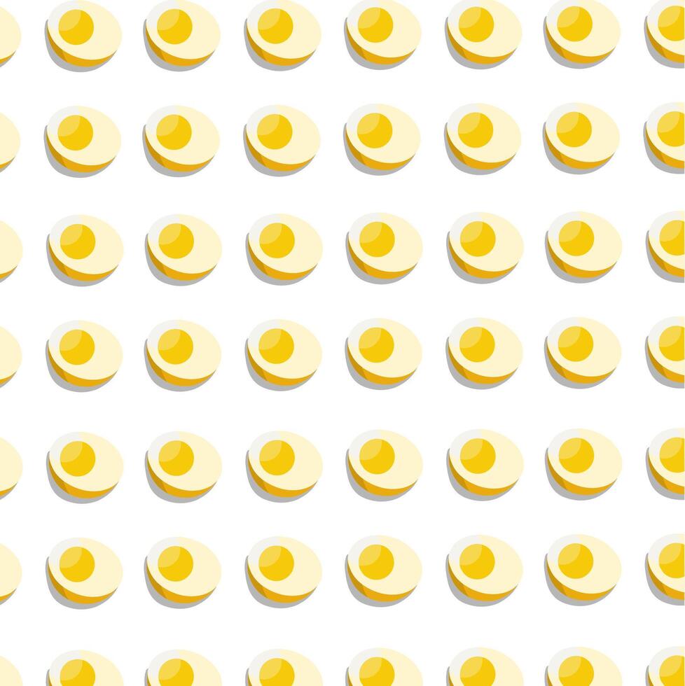 motif of lots of boiled eggs on a white background vector