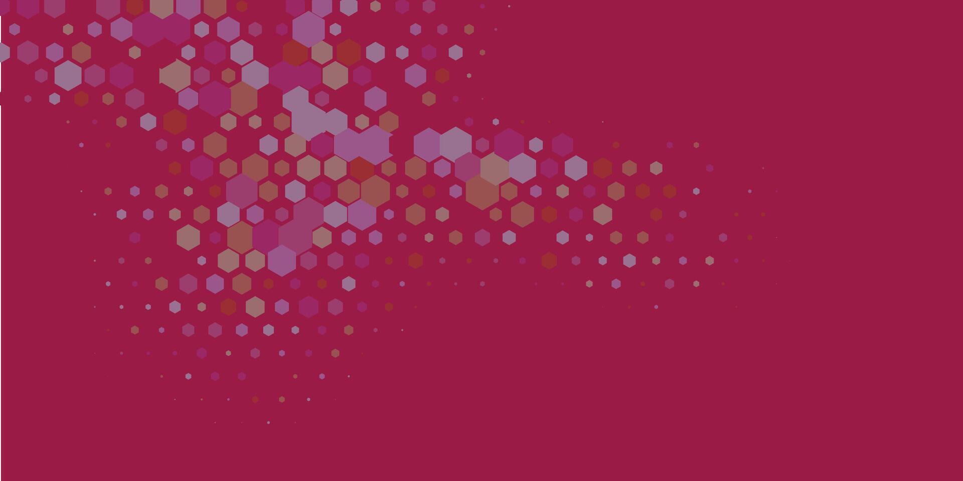Abstract Hexagon Pattern Geometric multi Color Background vector