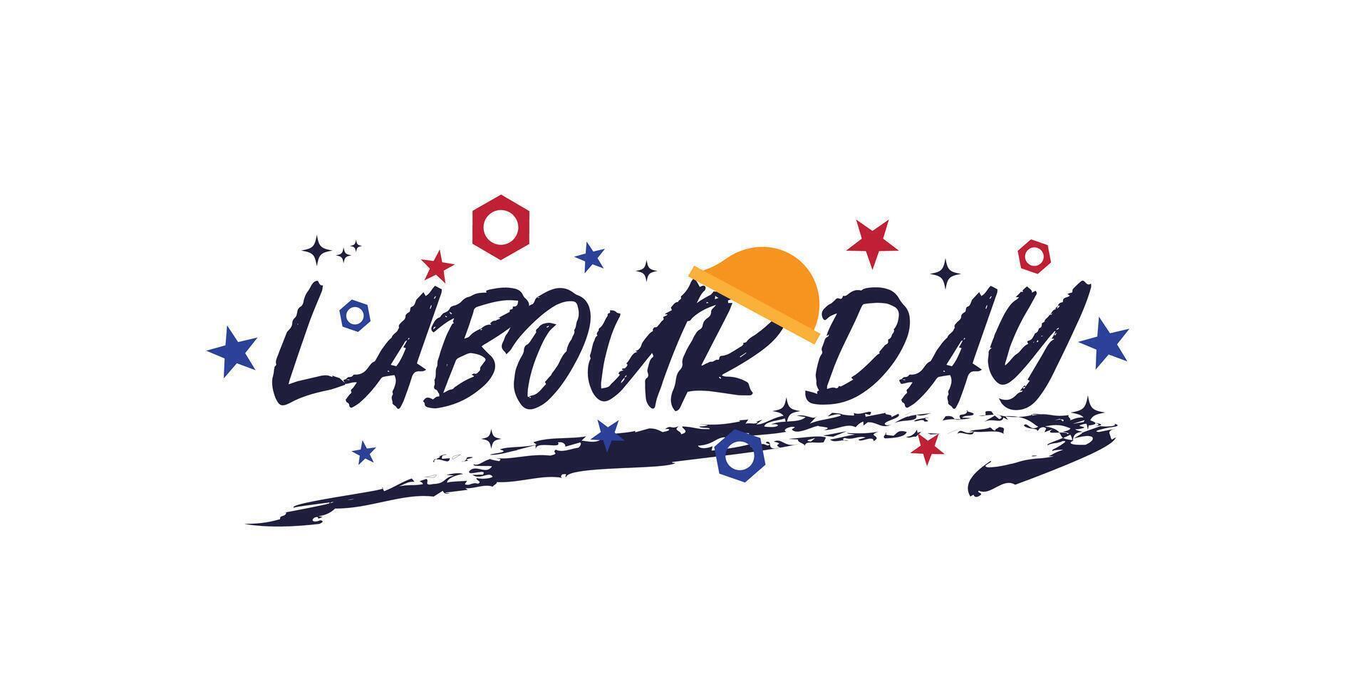 Happy Labour day illustration template design vector