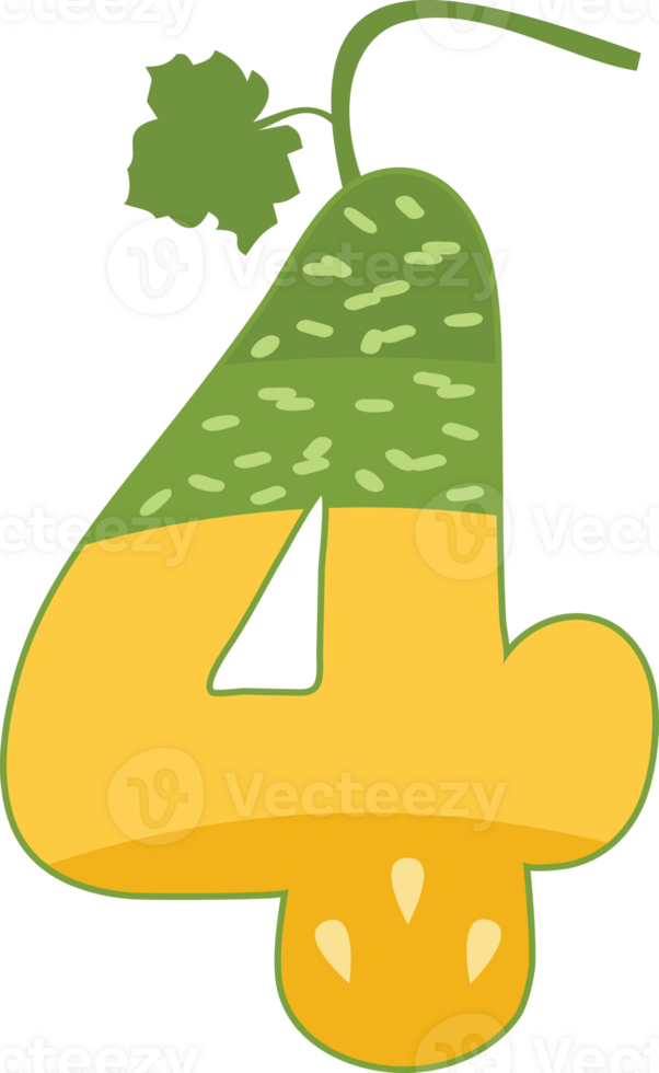 Melon Alphabets and number png