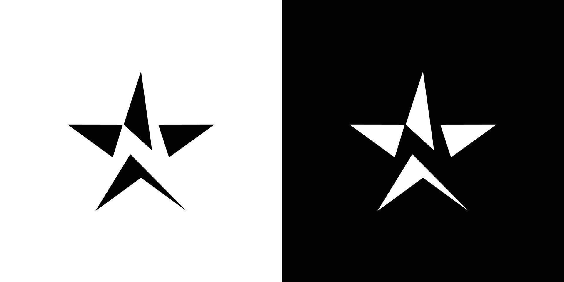 Unique and modern N star logo design vector