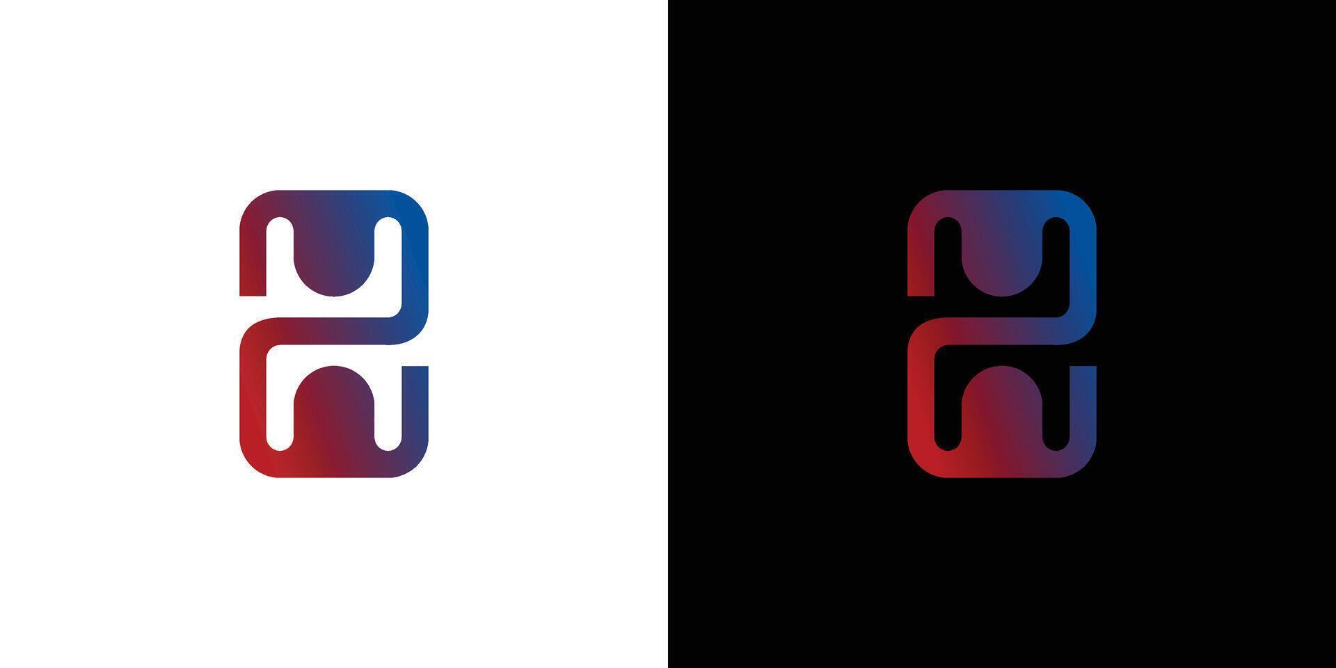 Modern and unique H logo design vector