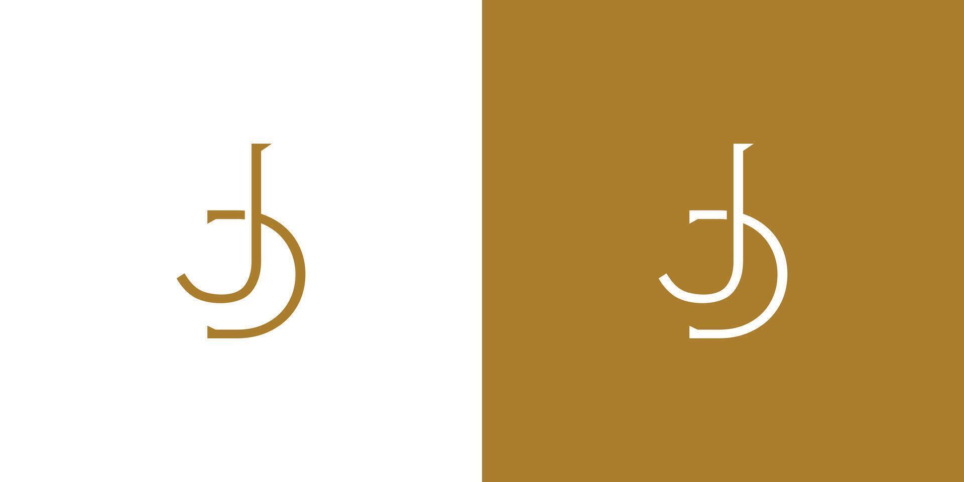 Luxurious and unique JD logo design 2 vector