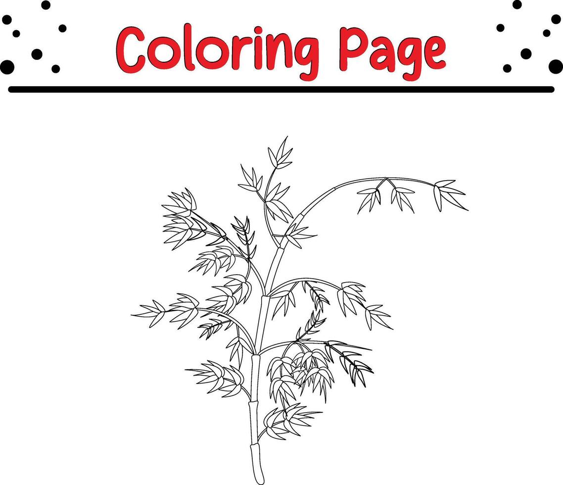 árbol colorante paginas para niños vector