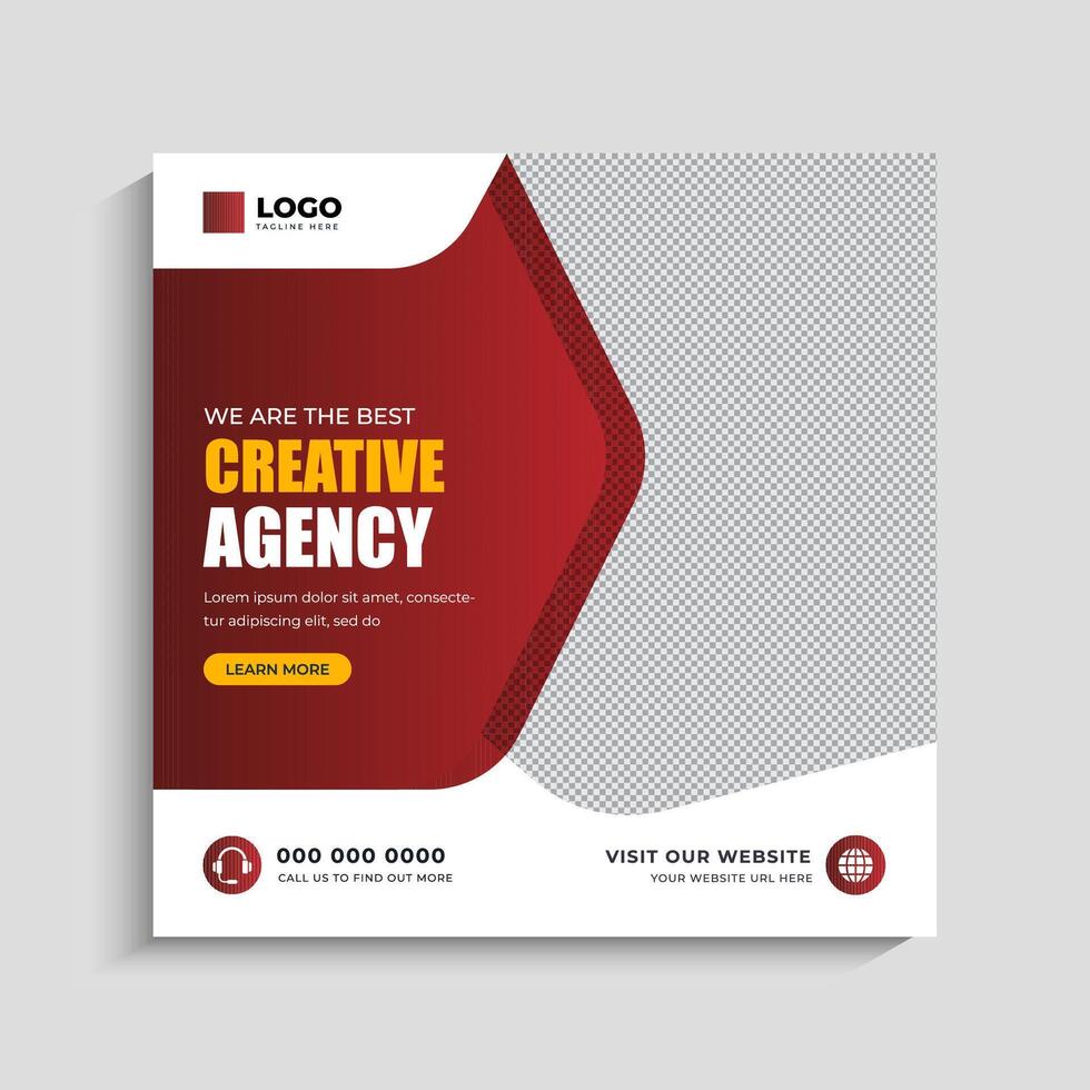 Digital marketing social media post and banner template vector
