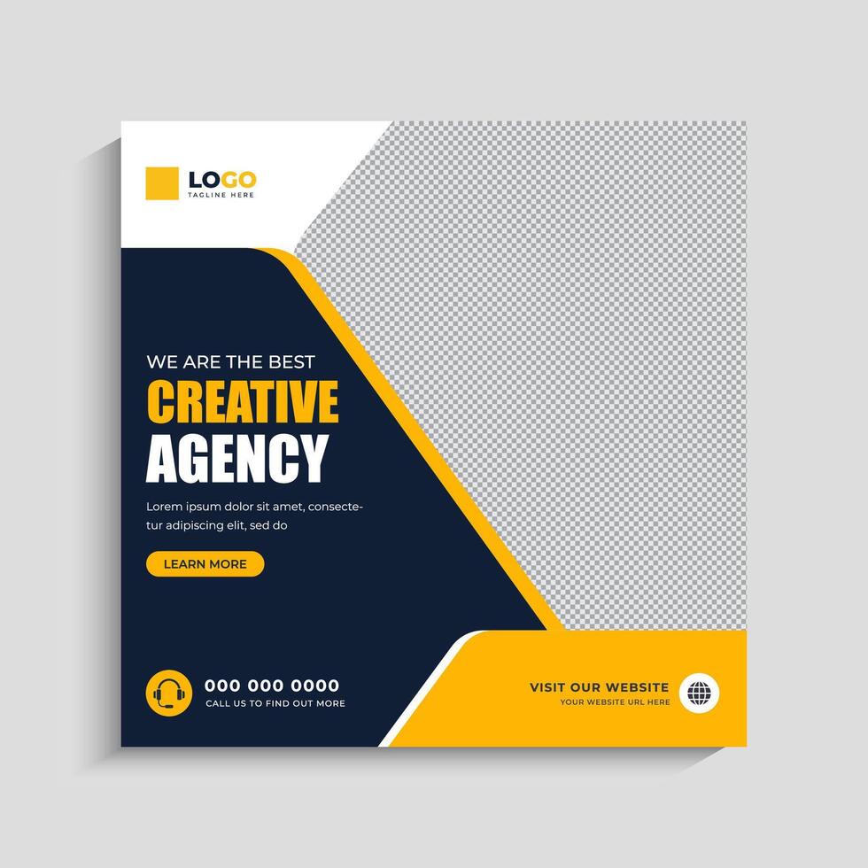 Digital marketing social media post and banner template vector